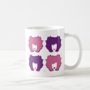 VIER MOODS IN PINK und LILA Tasse