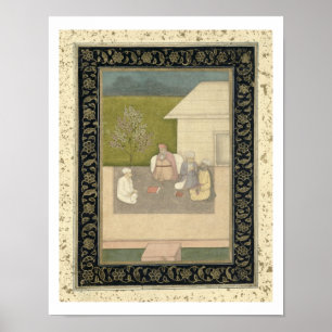 Vier moslemische heilige Männer draußen gesetzt in Poster