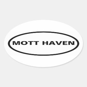 VIER Mott Haven Ovaler Aufkleber