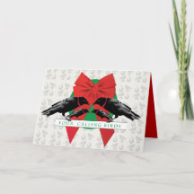 Vier nennende Vögel