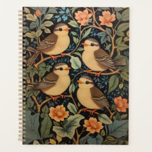 Vier Niedliche Vogelarten Inspiriert Planer