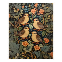 Vier Niedliche Vogelarten Inspiriert