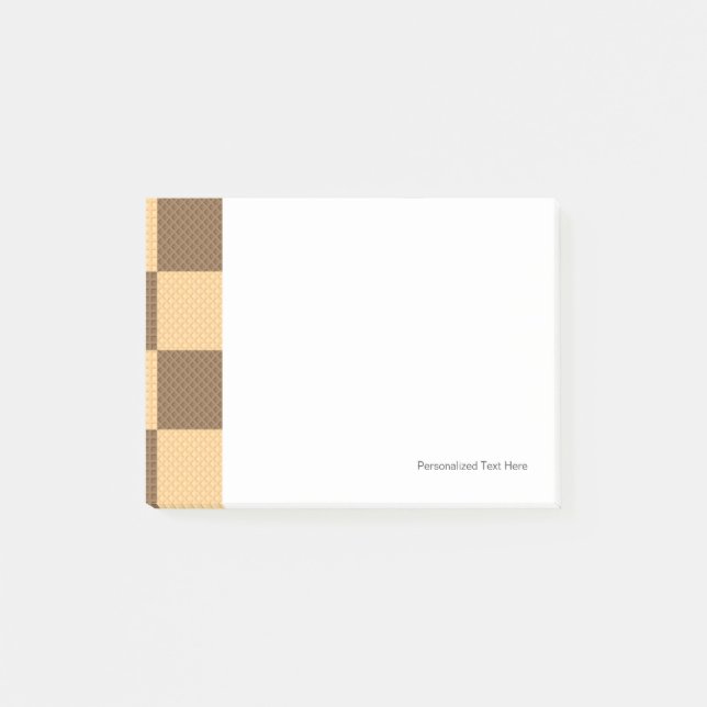 Vier Oblaten Post-it Klebezettel (Vorderseite)