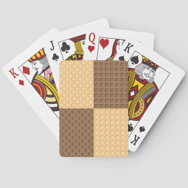 Vier Oblaten Spielkarten (Rückseite)