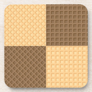 Vier Oblaten Untersetzer