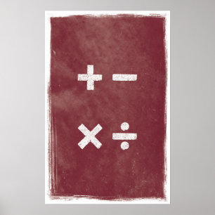 Vier Operationen Art - Matthias Poster