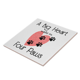 Vier Pfoten - Niedliches Heimtier Fliese