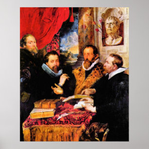 Vier Philosophen von Paul Rubens Poster