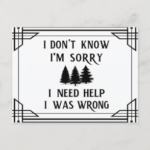 Vier Phrasen, die zu Weisheit führen Postkarte