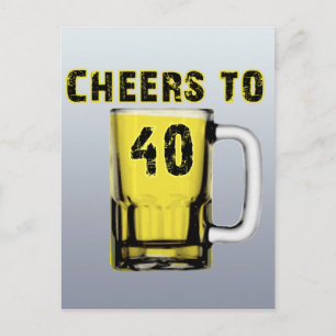 Vier Plädoyer! Geburtstag Postkarte