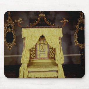 Vier Plakat-Bett, in der chinesischen Art, 1750s Mousepad
