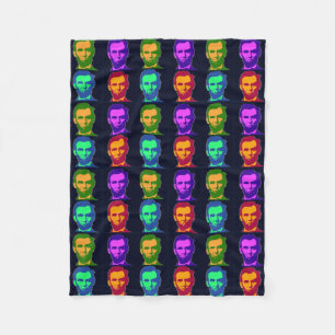 Vier Pop Art Abraham Lincolns Fleecedecke