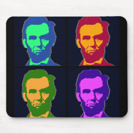 Vier Pop Art Abraham Lincolns Mousepad