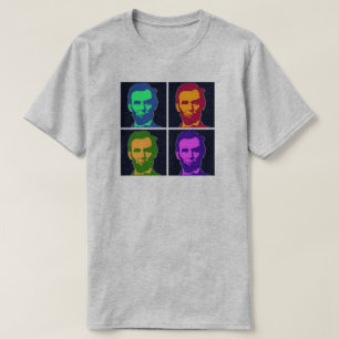 Vier Pop Art Abraham Lincolns T-Shirt