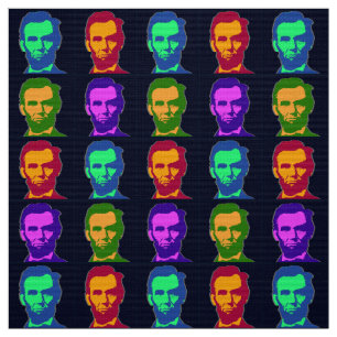 Vier Pop-Kunst Abraham Lincolns Stoff