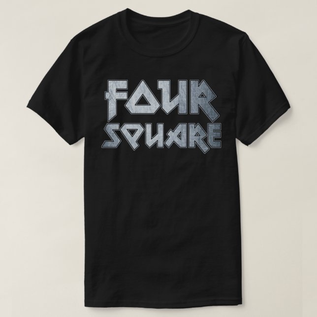 Vier Quadrat T-Shirt (Design vorne)