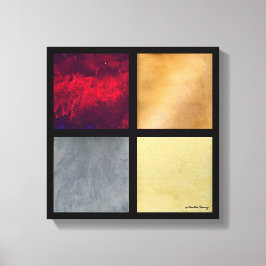 Vier Quadrate 001 Leinwanddruck