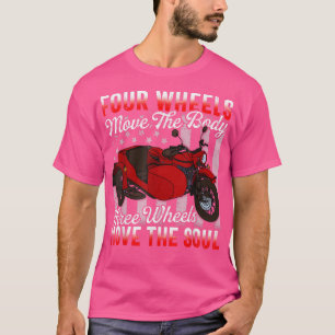 Vier Räder bewegen den Körper drei und bewegen das T-Shirt