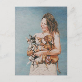Vier Rettung Hunde Art Postkarte