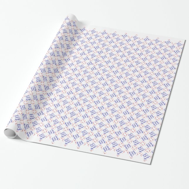 Vier Rote Blume Gott sagte es! Geschenkpapier (Ungerollt)