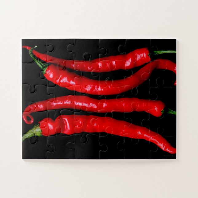Vier Rote Chilien 11x14 30pc jpcna Puzzle (Horizontal)