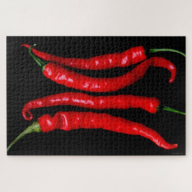 Vier Rote Chilien 20x30 1014pc jpcna Puzzle (Horizontal)