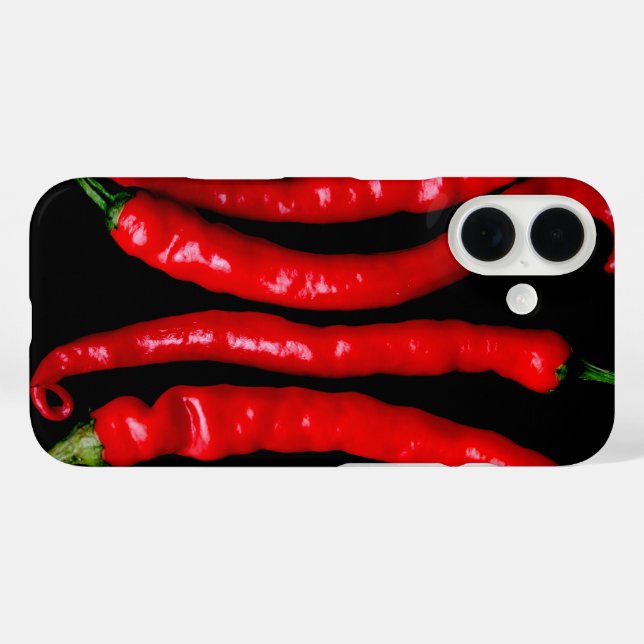 Vier Rote Chilien iphcna Case-Mate iPhone Hülle (Rückseite (Horizontal))