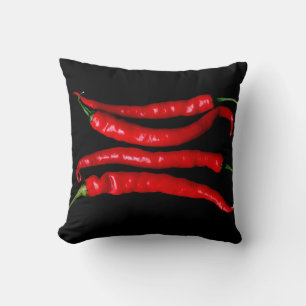 Vier rote Chilis tpcn Kissen