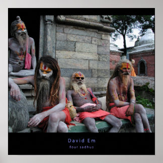 Vier Sadhus Poster