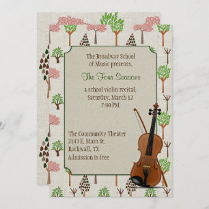 Vier-Saison-Thread-Erwägung Einladung