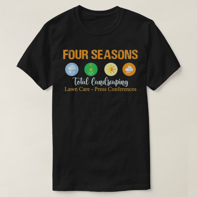 Vier Saisons - Gesamter Landschaftsschutz T-Shirt (Design vorne)