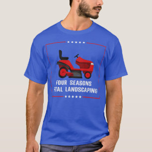 Vier Saisons Gesamtlänge des Landschaftsaufbaus T-Shirt