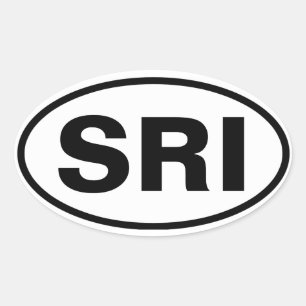 VIER Santa Rosa Island, "SRI" Ovaler Aufkleber