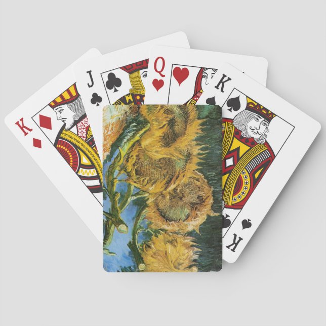 Vier Schnittblumen, Vincent van Gogh Spielkarten (Rückseite)