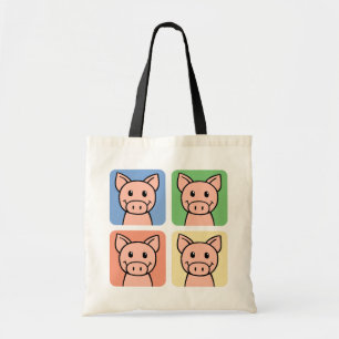 Vier Schweine Tragetasche