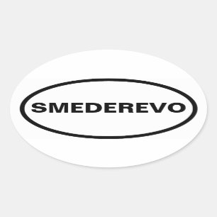VIER Smederevo Ovaler Aufkleber