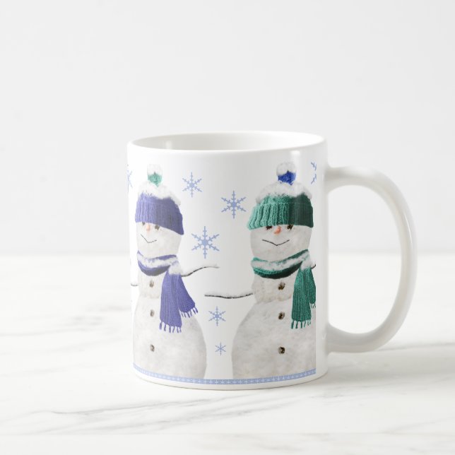 Vier Snowmen-WeihnachtsTasse Tasse (Rechts)