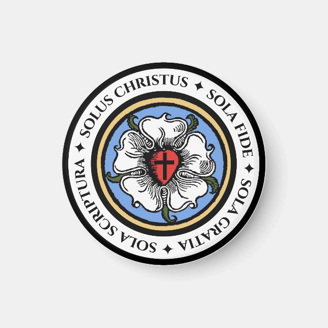 Vier Solas - Lutheran Magnet (Vorne)