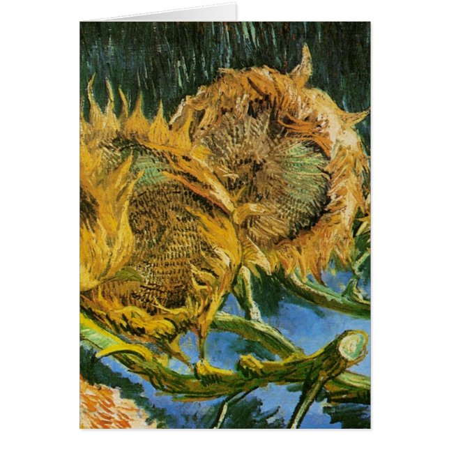 Vier Sonnenblumen schneiden von Vincent van Gogh (Vorne)
