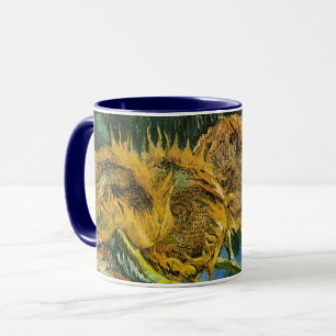 Vier Sonnenblumen schneiden von Vincent van Gogh Tasse