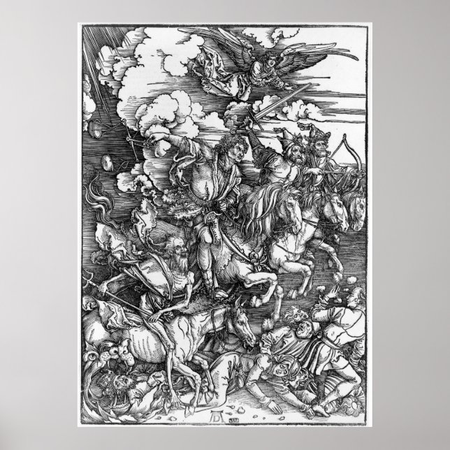 Vier Sperma der Apokalypse - Albrecht Durer - Poster (Vorne)