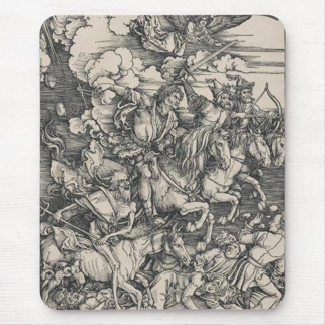 Vier Sperma der Apokalypse Durer Mousepad (Vorne)