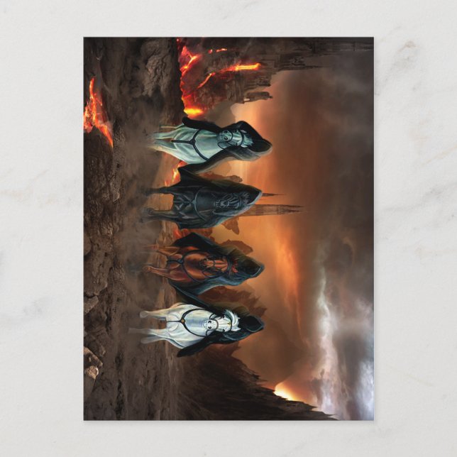 Vier Sperma der Apokalypse Postkarte (Vorderseite)