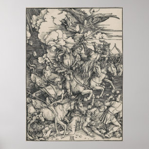 Vier Sperma der Apokalypse von Durer Poster