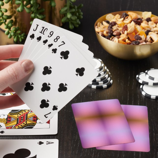 Vier Spielkarten sind aufgefächert (In Situ)