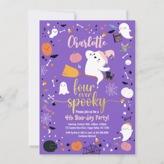 Vier Spooky Girl 4. Geburtstag Halloween-Party