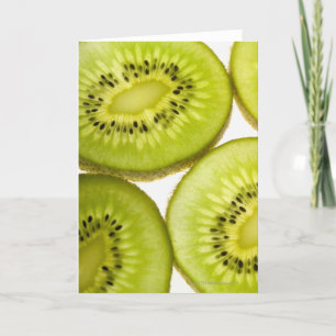 Vier Stücke Kiwi in Scheiben Karte