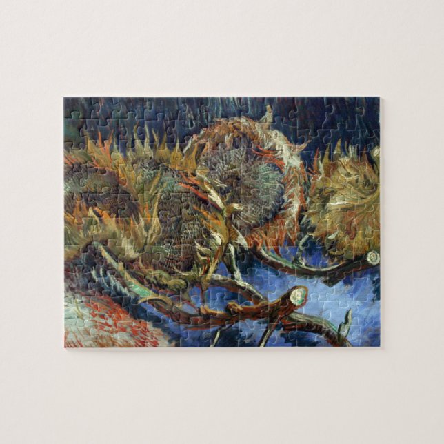 Vier Sunflowes gegangen, um durch Van Gogh zu säen Puzzle (Horizontal)