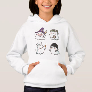 Vier süße Boo-Geister – Kawaii Mädchen Hoodie