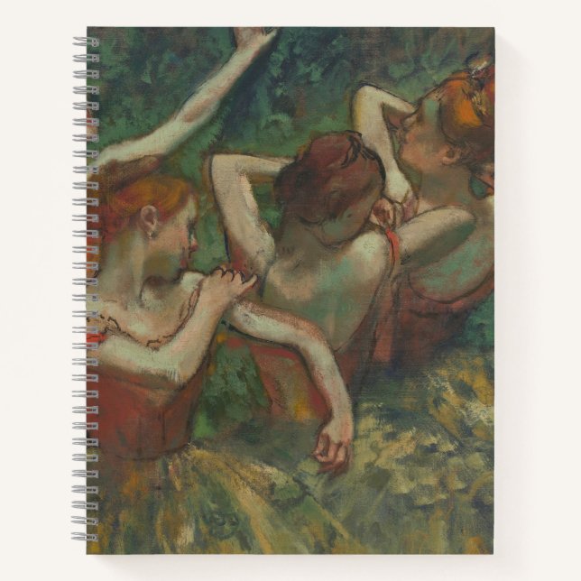 Vier Tänzer, beeindruckendes Gemälde, Edgar Degas Notizbuch (Vorderseite)